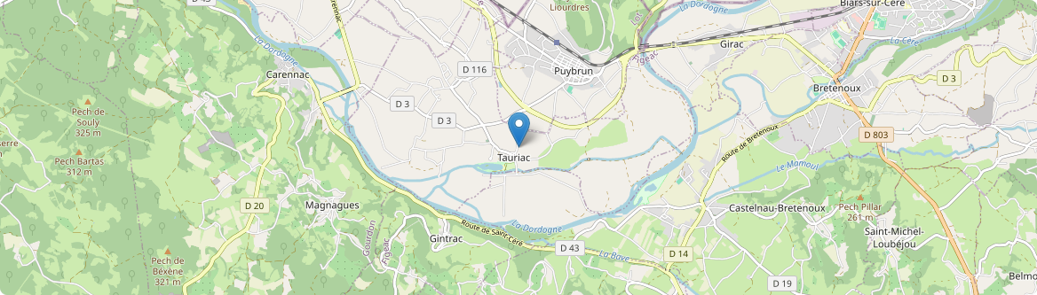 Tauriac - Carte