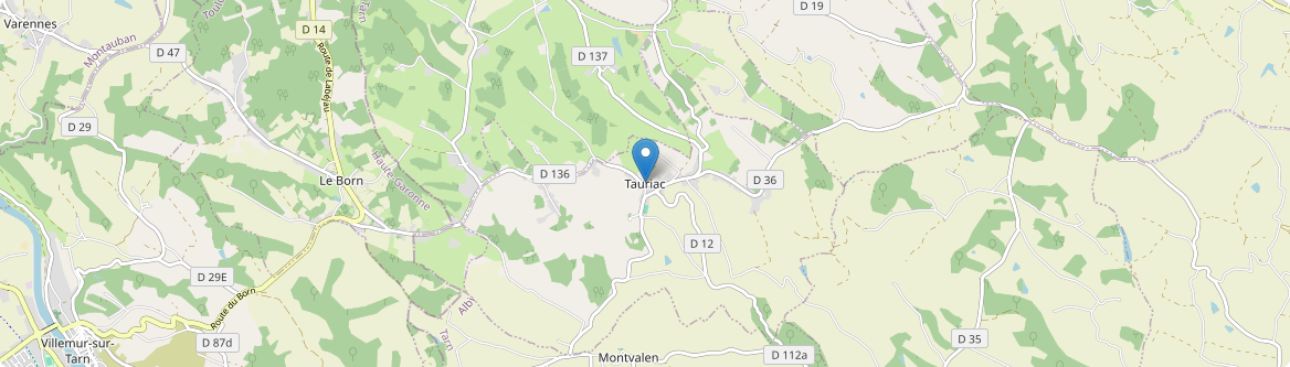 Tauriac - Carte
