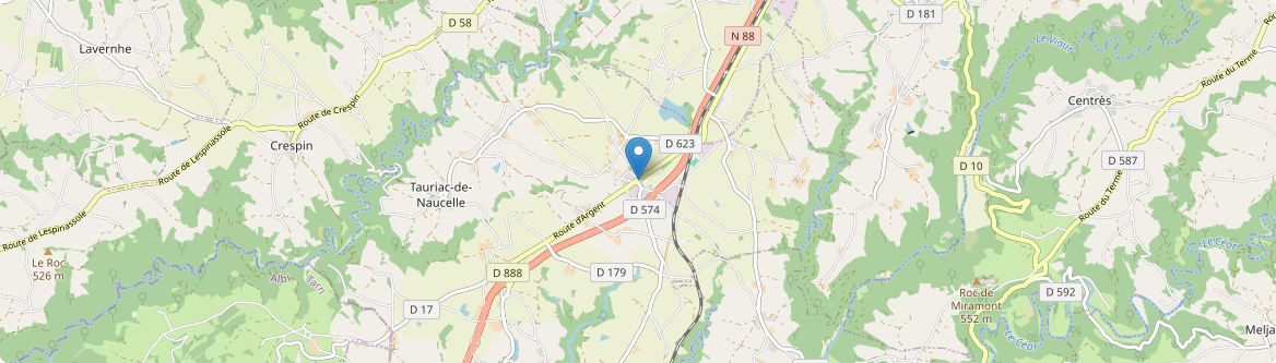 Tauriac-de-Naucelle - Carte