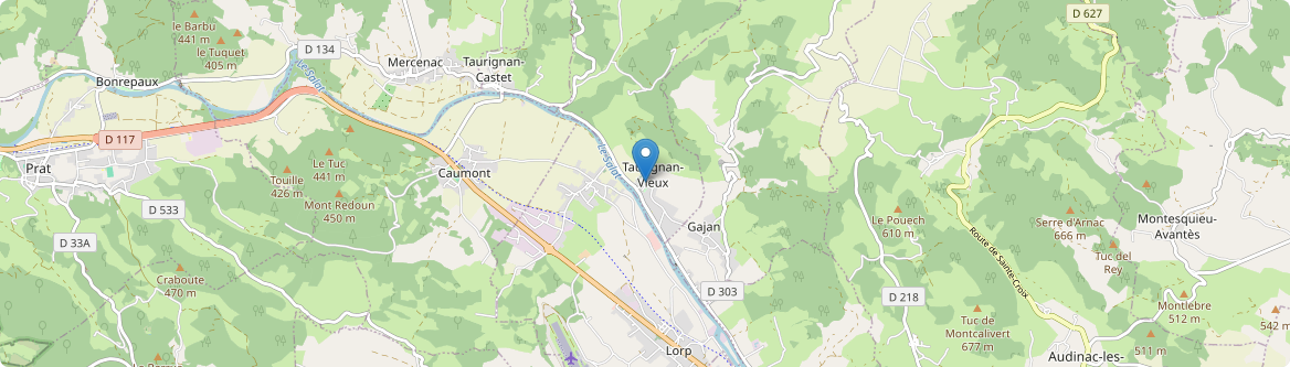 Taurignan-Vieux - Carte