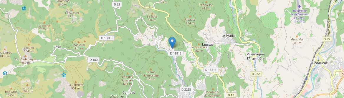 Taussac-la-Billière - Carte