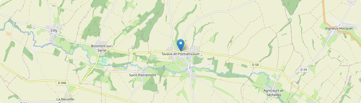 Tavaux-et-Pontséricourt - Carte