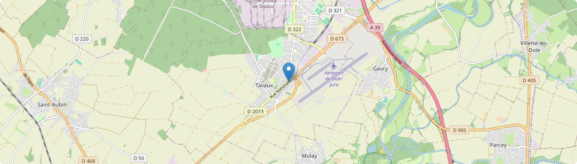 Tavaux - Carte