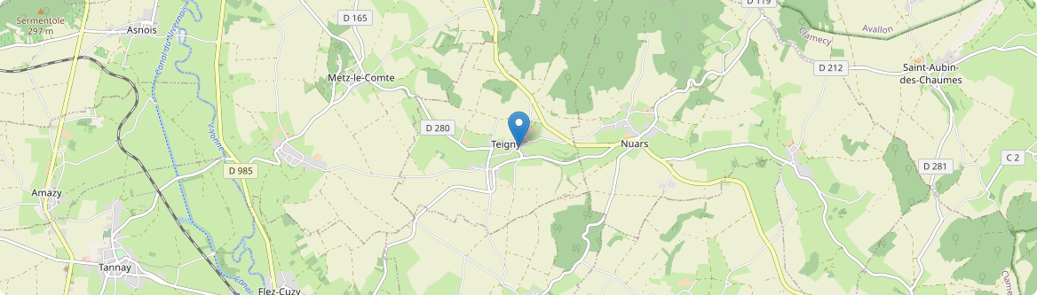 Teigny - Carte