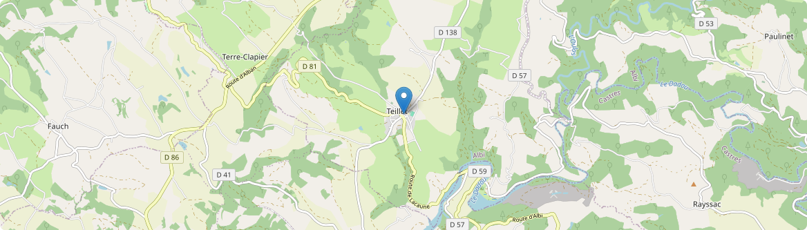 Teillet - Carte