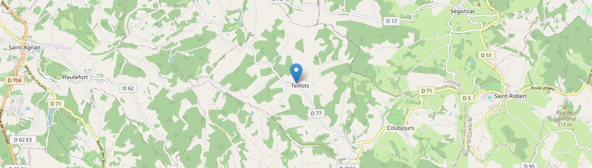 Teillots - Carte