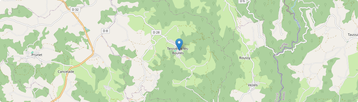 Teissières-lès-Bouliès - Carte