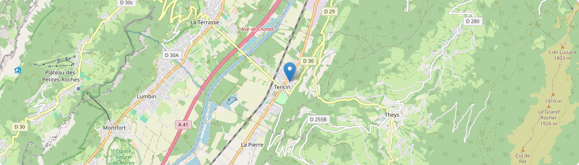 Tencin - Carte