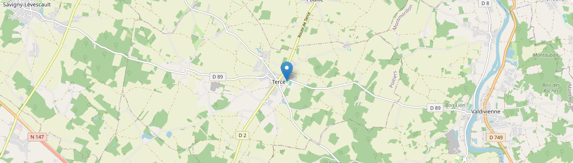 Tercé - Carte