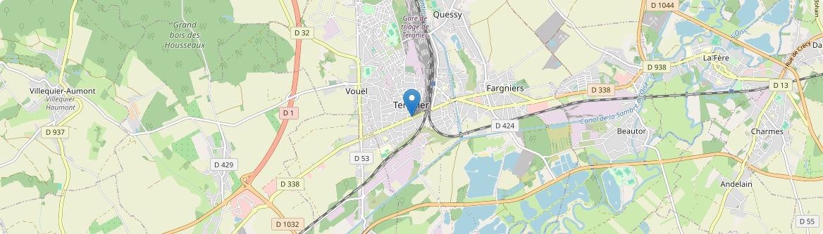 Tergnier - Carte