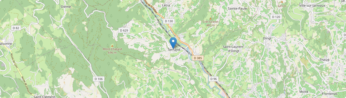 Ternand - Carte