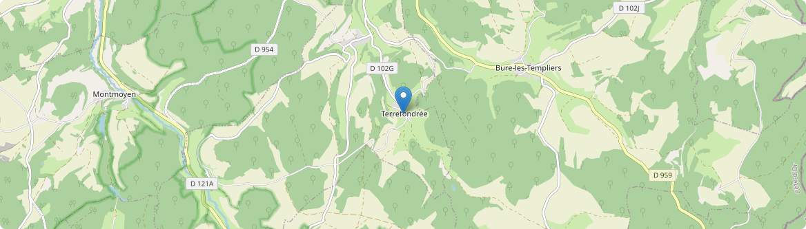 Terrefondrée - Carte