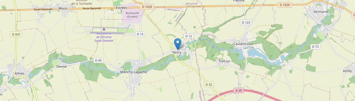Tertry - Carte