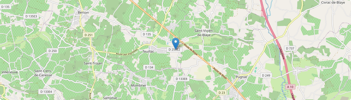 Teuillac - Carte