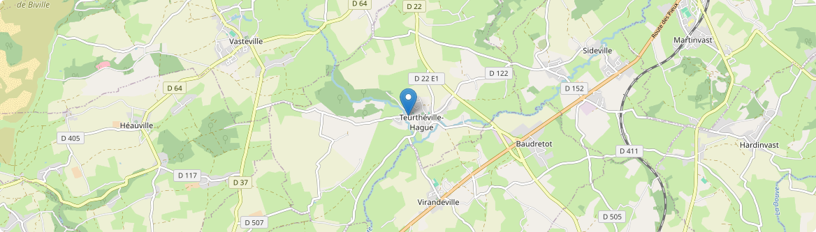 Teurthéville-Hague - Carte