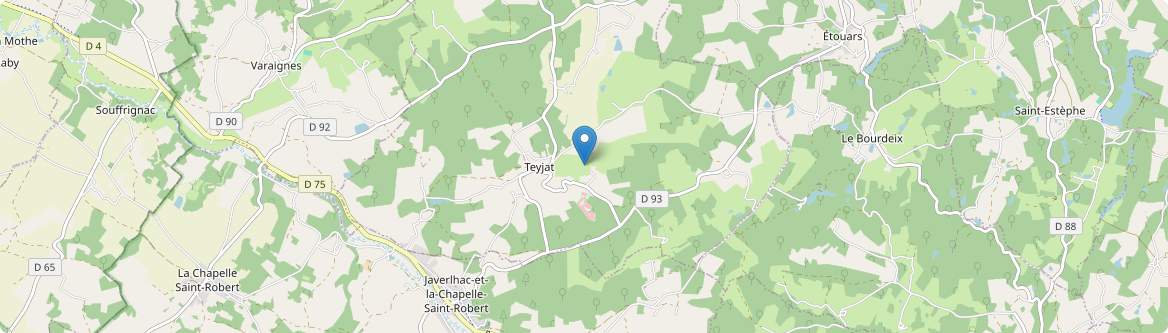 Teyjat - Carte