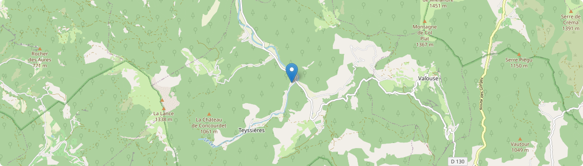 Teyssières - Carte