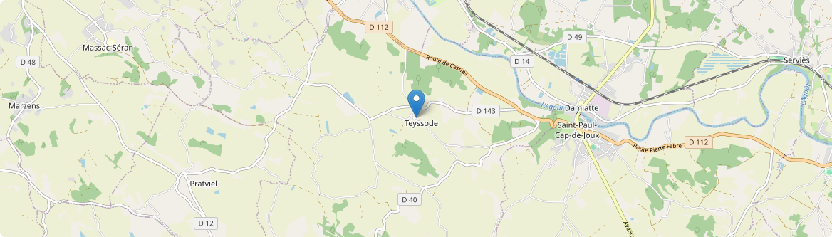 Teyssode - Carte