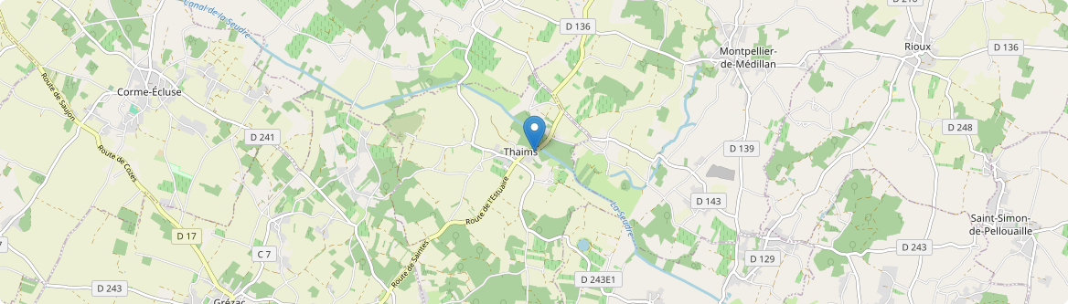 Thaims - Carte