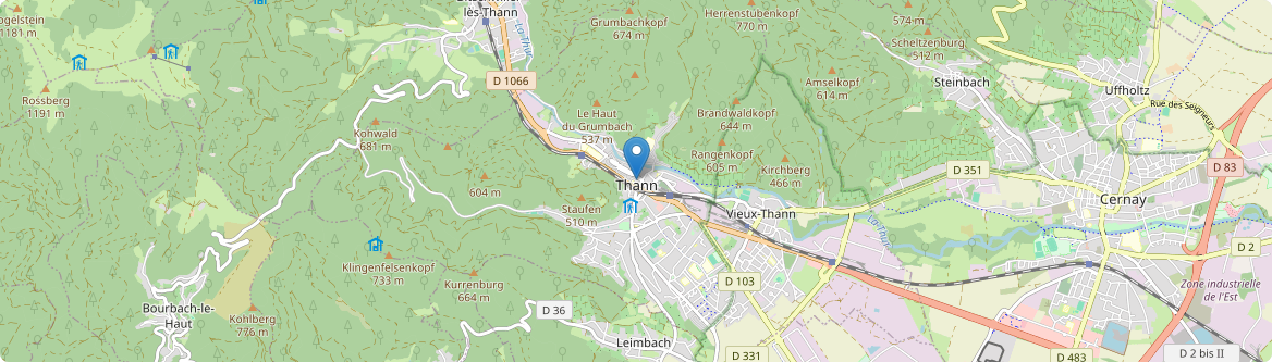 Thann - Carte