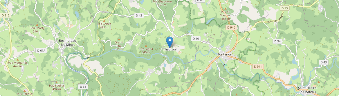 Thauron - Carte
