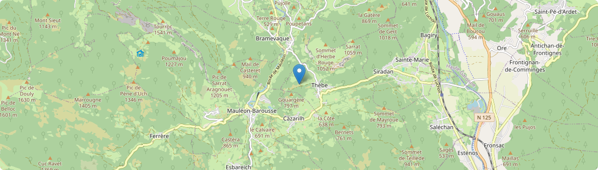 Thèbe - Carte