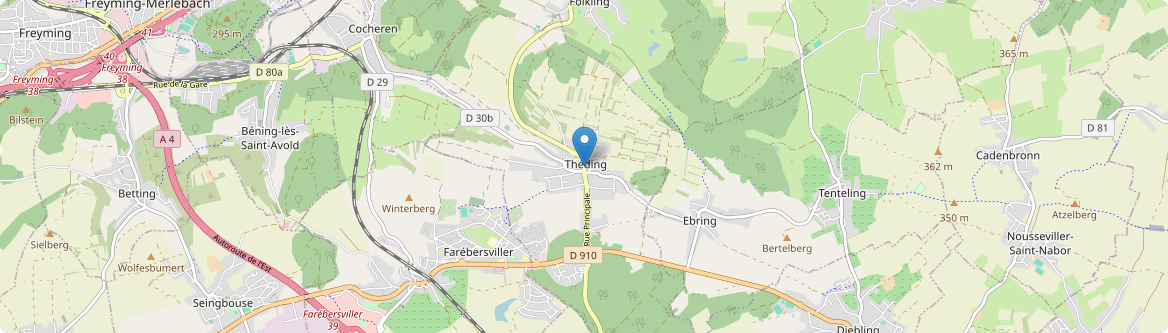 Théding - Carte