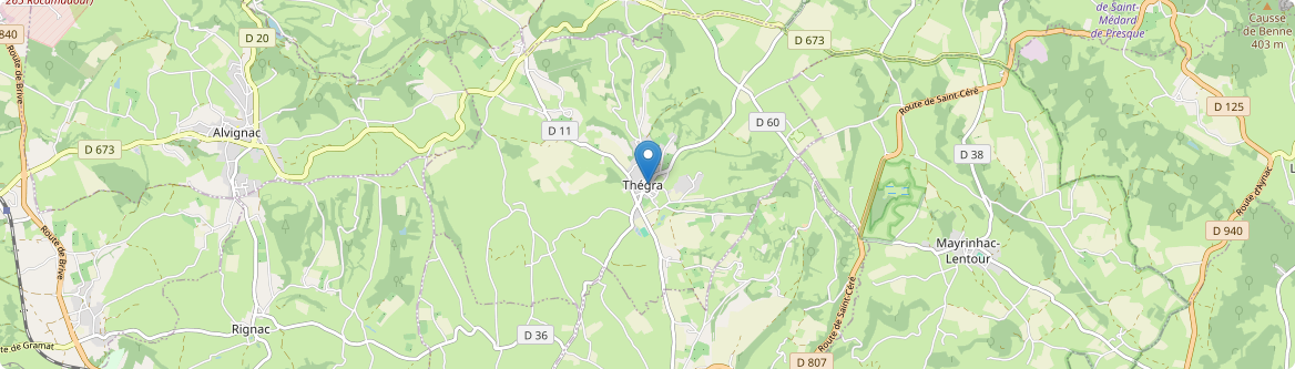 Thégra - Carte
