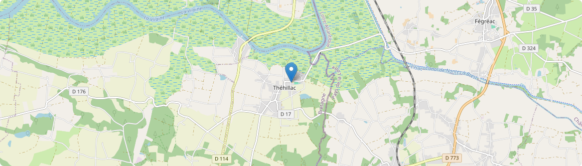 Théhillac - Carte