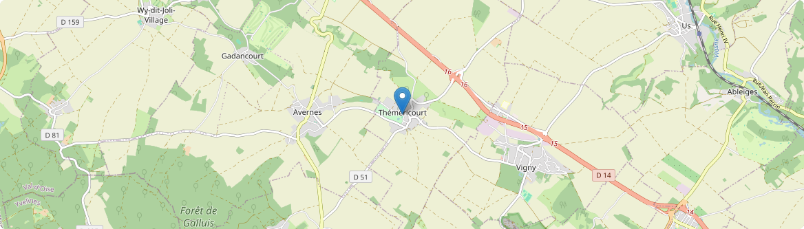 Théméricourt - Carte