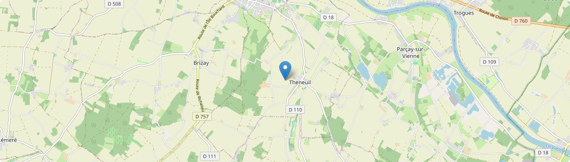 Theneuil - Carte