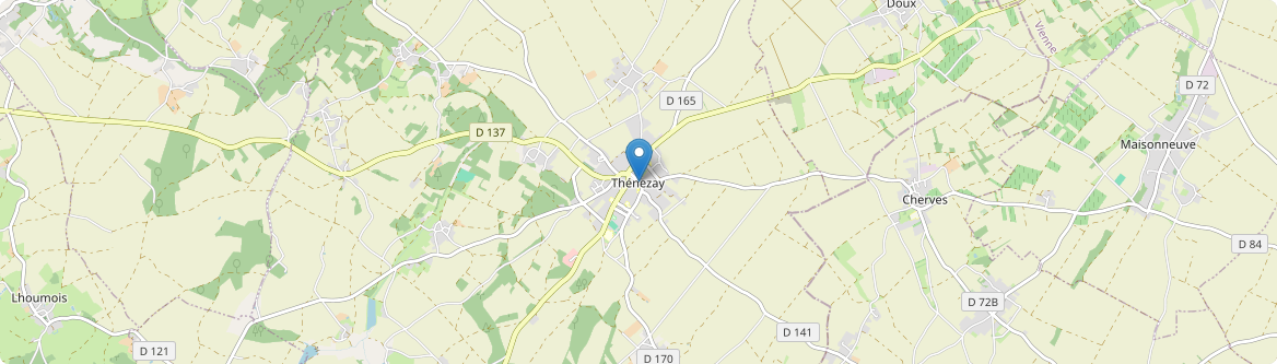 Thénezay - Carte