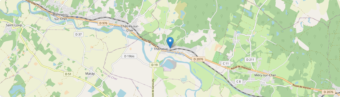 Thénioux - Carte