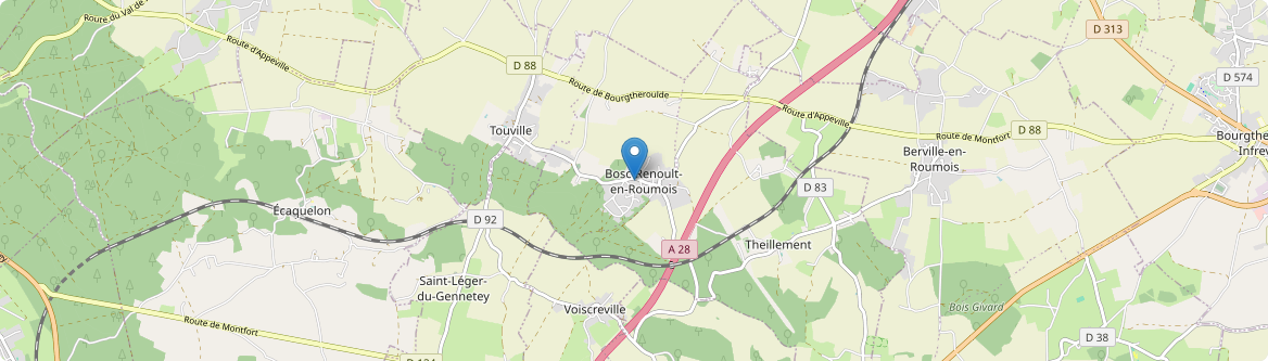 Thénouville - Carte