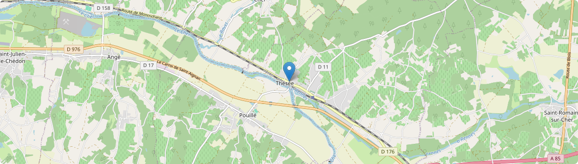 Thésée - Carte