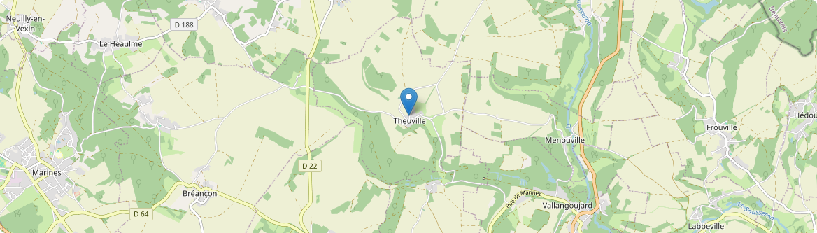 Theuville - Carte