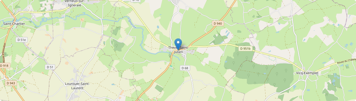 Thevet-Saint-Julien - Carte