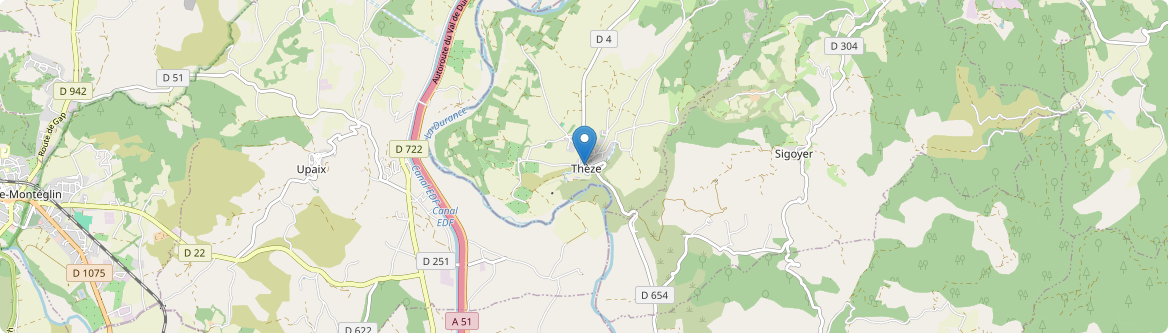 Thèze - Carte