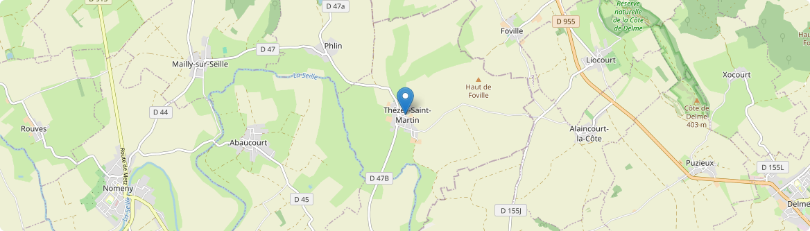 Thézey-Saint-Martin - Carte
