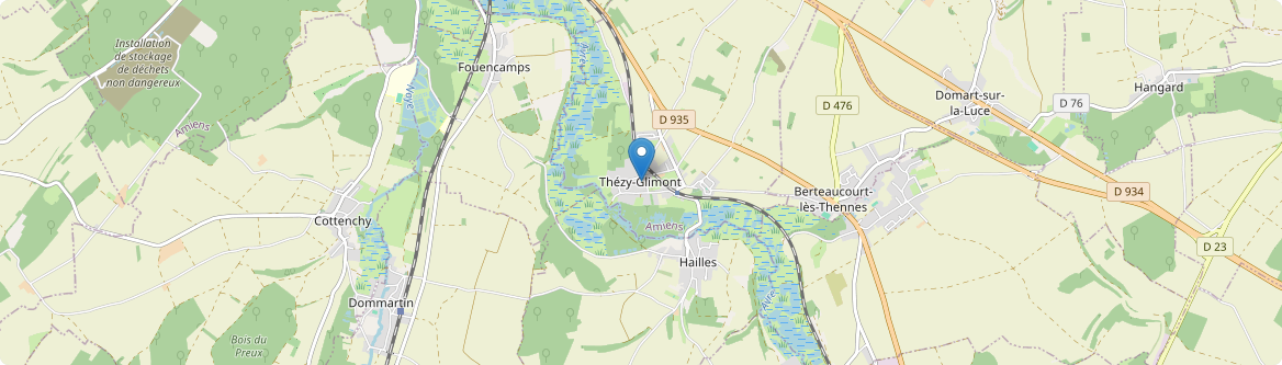Thézy-Glimont - Carte