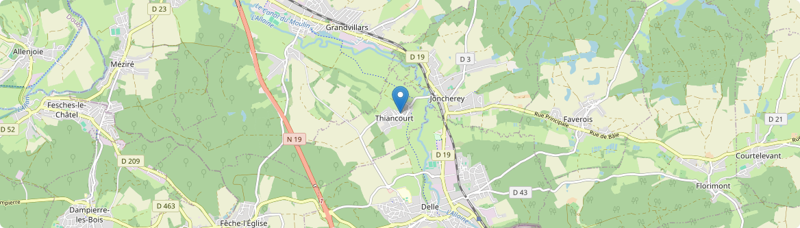Thiancourt - Carte
