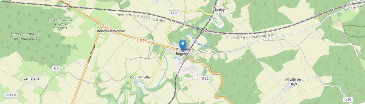 Thiaucourt-Regniéville - Carte