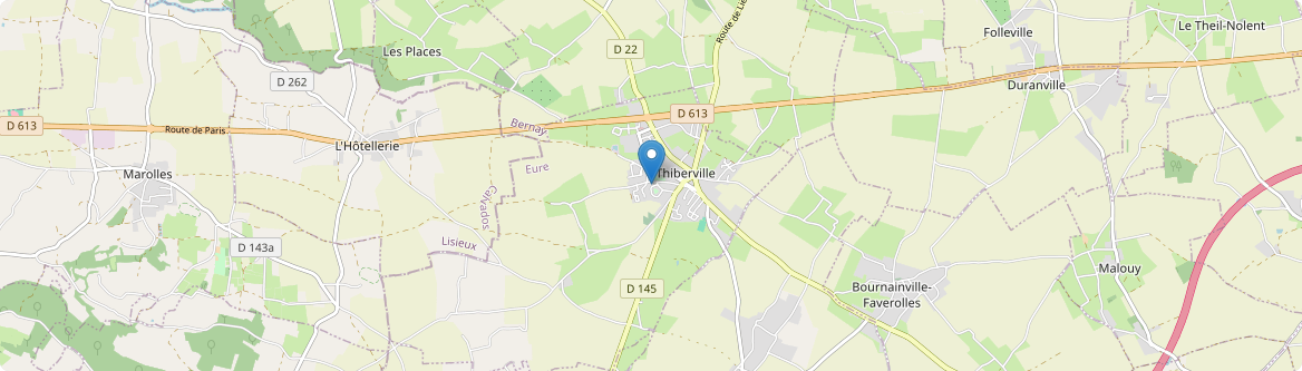 Thiberville - Carte