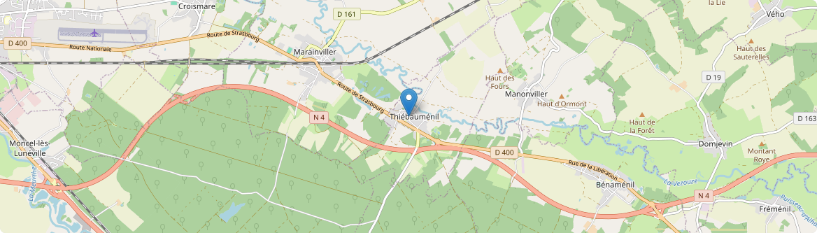 Thiébauménil - Carte
