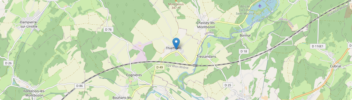 Thieffrans - Carte