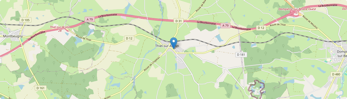 Thiel-sur-Acolin - Carte