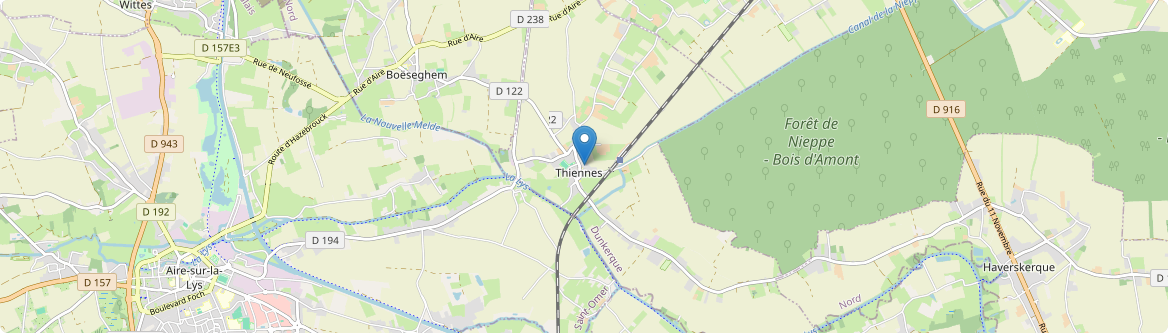 Thiennes - Carte