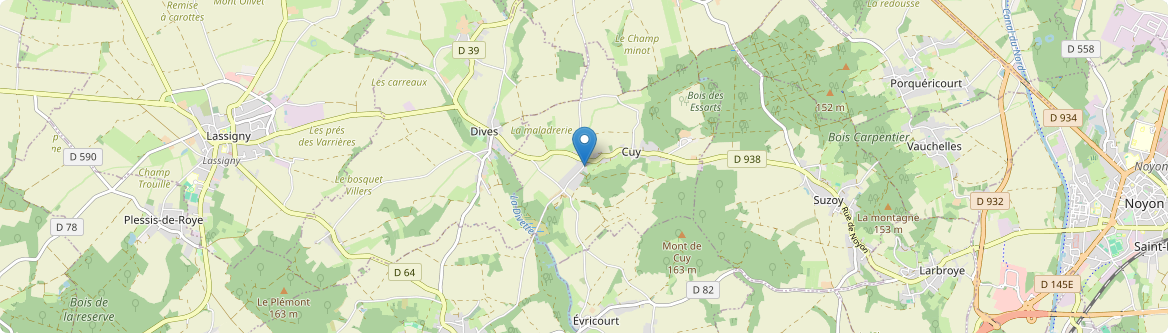 Thiescourt - Carte