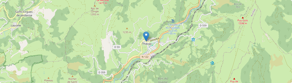 Thiézac - Carte