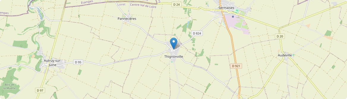 Thignonville - Carte